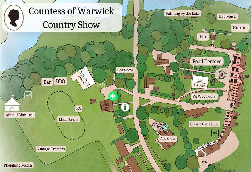Country Show Showground Map 2022