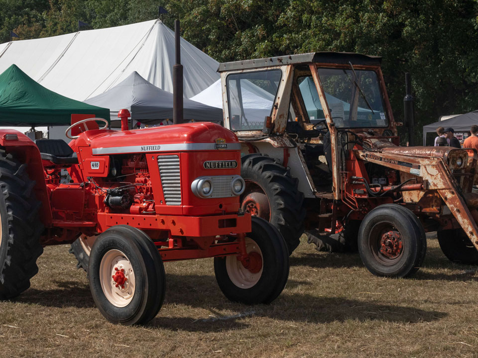 restored tractors at the show